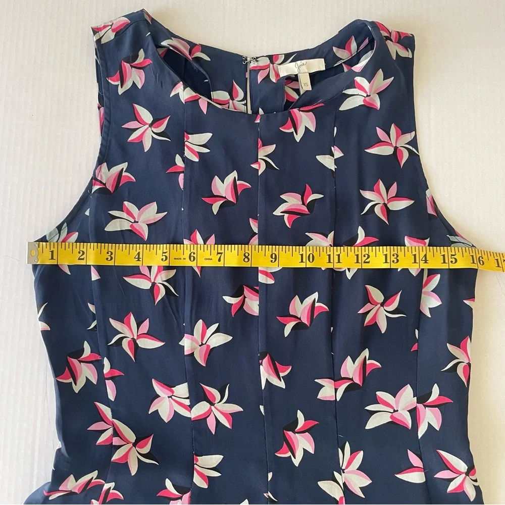 Joie Medina Navy and Pink Tropical Floral Mini Dress - Picture 6 of 10